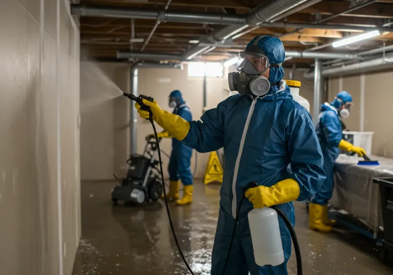 Basement Sanitization and Antimicrobial Treatment process in Laughlin, NV